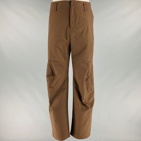 POST ARCHIVE FACTION (PAF) Size XL Brown Nylon Cotton Casual Pants - Picture 1 of 5